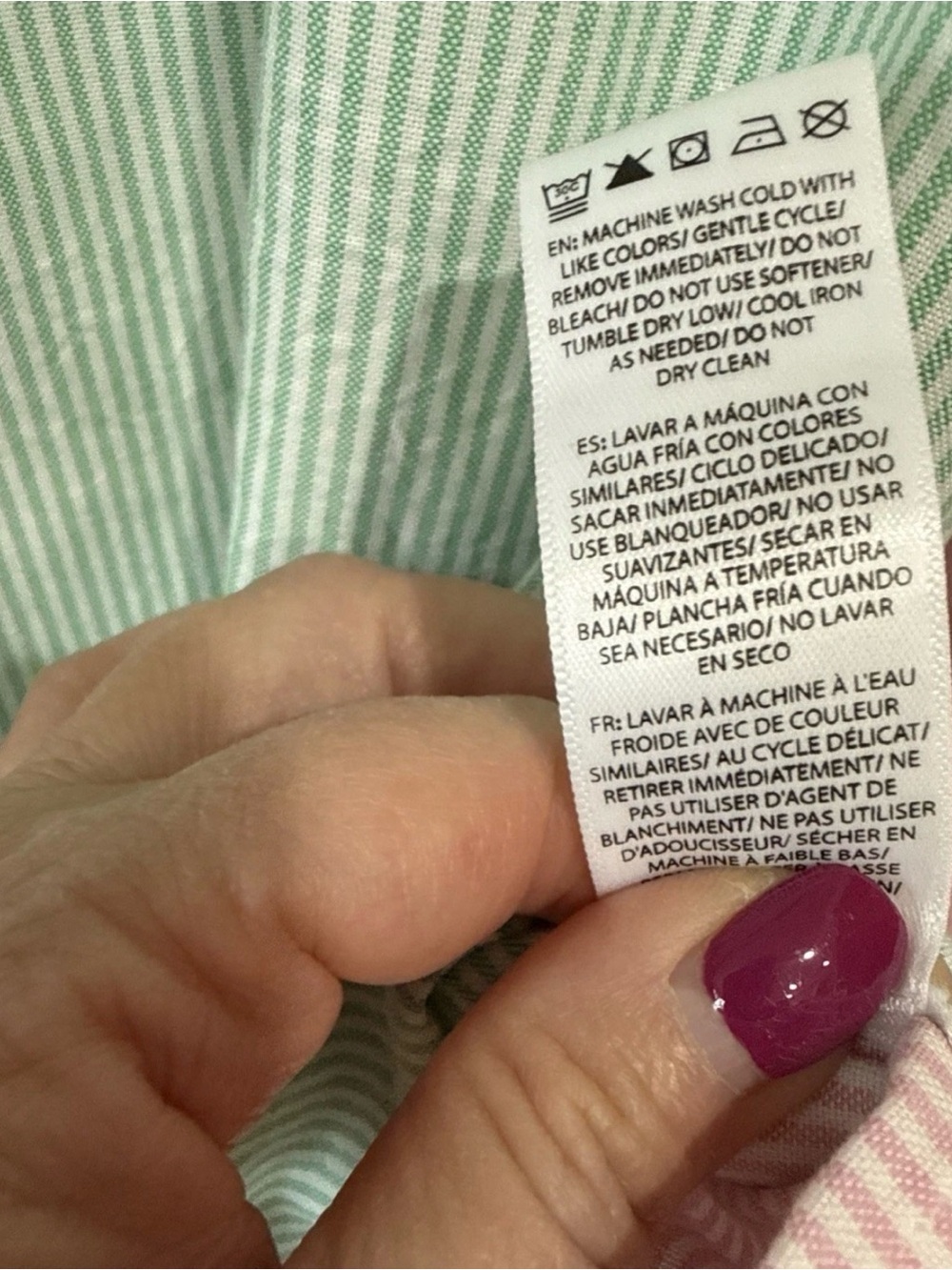 beachlunchlounge XL Long Sleeve Button Up Cotton Shirt Multicolor Striped - NOTE - Picture 5 of 11